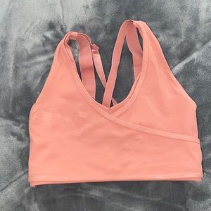 Coral Gymshark Sports Bra